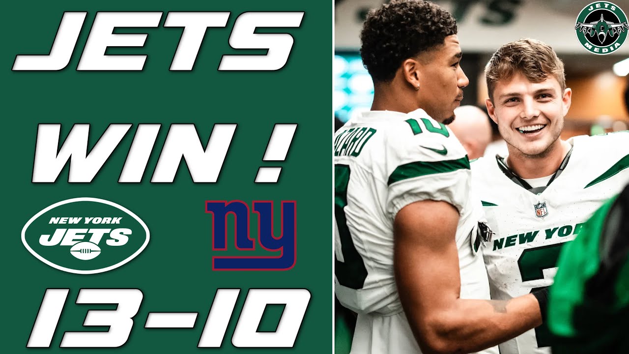 JETS WIN! New York Jets Vs New York Giants Postgame Recap & Reaction ...