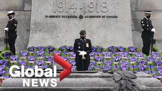 Remembrance Day 2020: Veterans, families observe a socially distanced service due to the pandemic