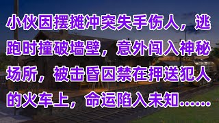 3小伙因摆摊冲突失手伤人，逃跑时撞破墙壁，意外闯入神秘场所，被击昏囚禁在押送犯人的火车上，命运陷入未知......