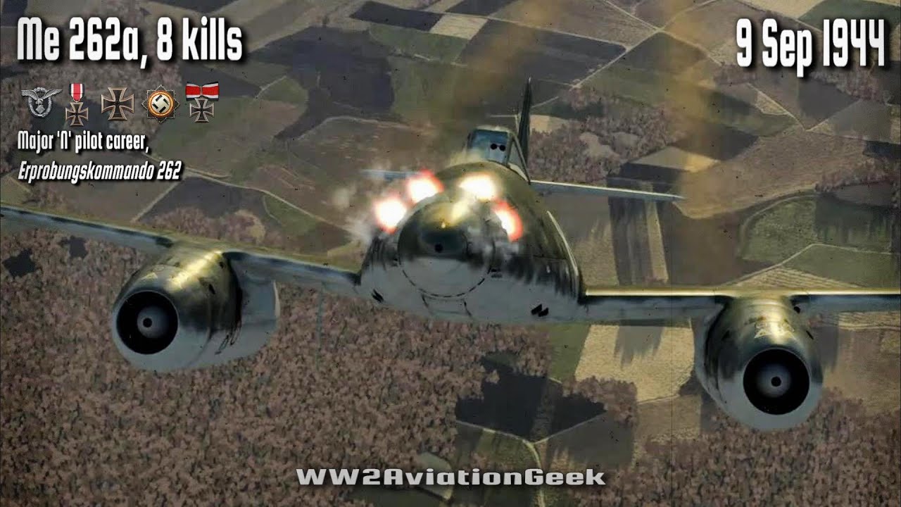 Me 262a: 8 Kills, Bomber Intercept On High Speed Test Flight | Ace In A ...