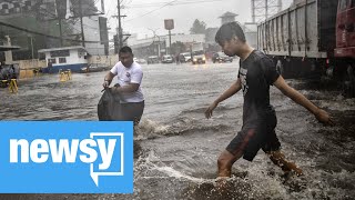 Typhoon forces evacuations in the Philippines