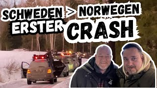 Der erste Crash 💥 Scandic Run 2. Etappe | Schweden nach Norwegen mit Vanfan und Sven