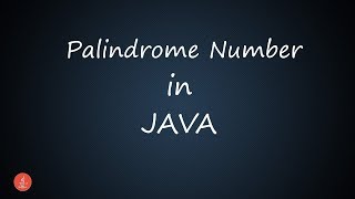 Palindrome Number in Java || BluejCode