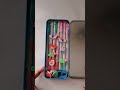 filling 90 s pencil case 💫✨🤩 schoolsupplies compass pencilbox stationeryhaul videovideo