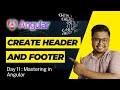 Header and Footer in Angular 17 | DevByteSchool #angular 17