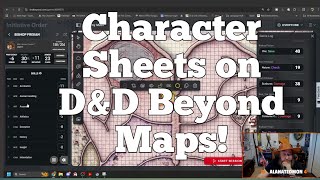 Character Sheets on D&D Beyond Maps! | Nerd Immersion
