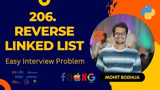 Reverse Linked List - LeetCode - 206 || Easy Interview Problem || Python