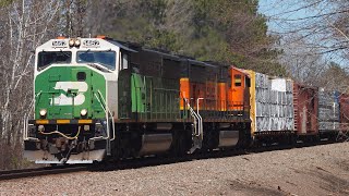 SD60M! BNSF 1462 \u0026 251 Lead the H-SUPNTW in Askov, MN