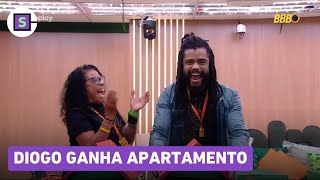 BBB 25: Diogo Almeida ganha APARTAMENTO em sorteio no Apê do Líder; veja vídeo