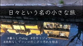 【暮らしという名の小さな旅 】散歩で小さな春 / 手作りジャム / 洗剤なしでコンロのこびりついた汚れをきれいに払拭  / 断捨離、売れ残り / 暮れていく贅沢な時間  /  目玉焼き大豆カレー /