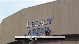 Legacy Arena sign time lapse