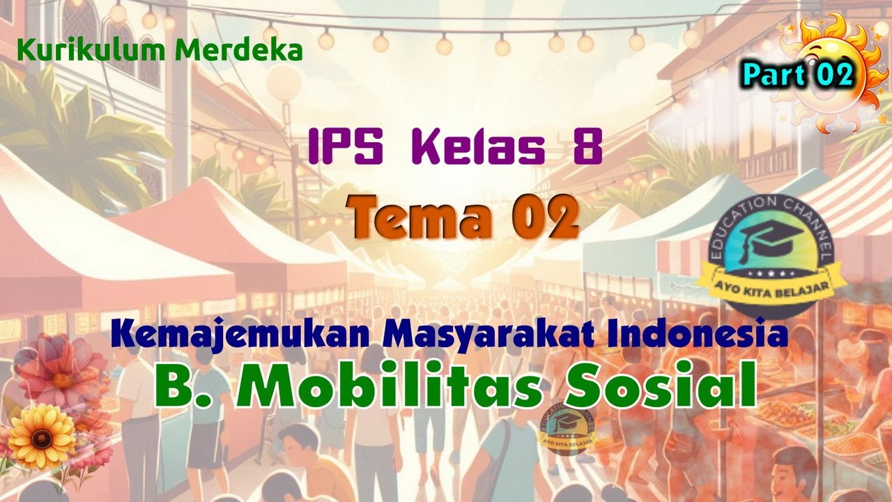 Tema 2 Kemajemukan Masyarakat Indonesia || B. Mobilitas Sosial, IPS ...