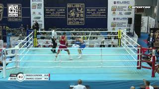 Cezary Znamiec (POL) vs. Dominik Enekes (HUN) EUBC U23 Championships 2024 (71kg)