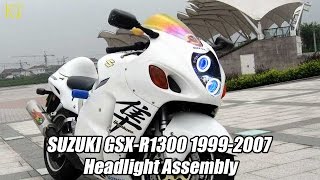 KT Fit for Suzuki  Hayabusa GSX1300R 1999-2007 LED Angel/Demon Eye Headlight Assembly