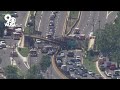 3 injured after pedestrian bridge collapses in Northeast DC