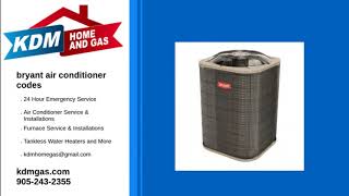 bryant air conditioner codes