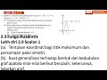 Latih diri 2.9 Soalan 1 | 2.3 Persamaan Kuadratik | Bab 2 Fungsi Kuadratik