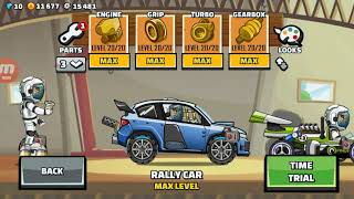 Hill climb racing 2 - Rally car fully upgraded