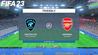 FIFA 23 | Soccer Aid vs Arsenal - Club Friendly - Full Gameplay