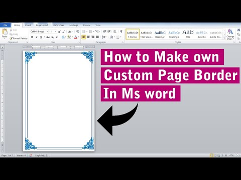 Как создать собственный дизайн границ страницы в MS Word. Учебное пособие по Word. Советы и подсказки.