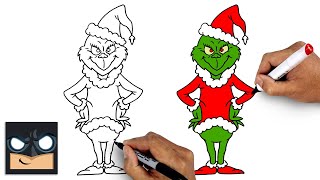 How To Draw The Grinch | Christmas Tutorial