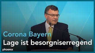 Corona-Teststrategie: Pressekonferenz mit Söder, Aiwanger, Huml und Piazolo