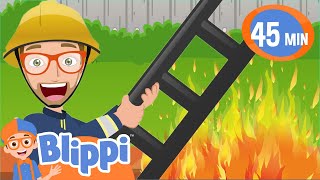 Go Go Fire Truck! | BLIPPI | Educational Songs For Kids