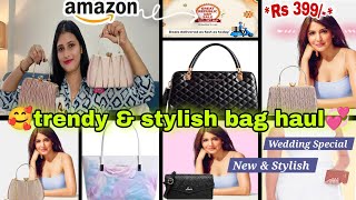 6 Trendy \u0026 Stylish Office/Wedding Bags From Amazon | Amazon Bags Haul | Amazon Sale