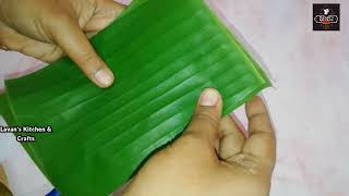 3 Ways of Plastic Free Produce Banana Leaf Cup / Bowl /  How To Make Banana Leaf Plate