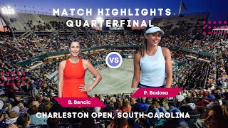 Belinda Bencic vs Paula Badosa / Charleston Open 2022 / Match Highlights