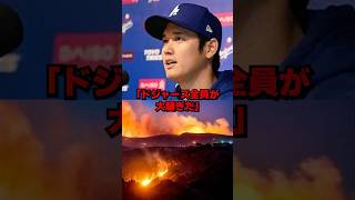 「球界が大騒ぎだ」LA火事に対する大谷の行動が国際報道された結果…#野球 I#大谷翔平 #プロ野球 #mlb