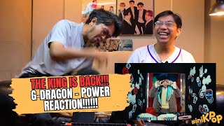 THE KING IS BACK! G-DRAGON - POWER MV REACTION