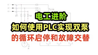 電工進階，如何使用PLC實現雙泵的迴圈啟停和故障交替