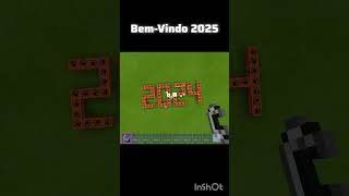 Adeus 2024 Bem-Vindo 2025 #minecraft #shorts #2025