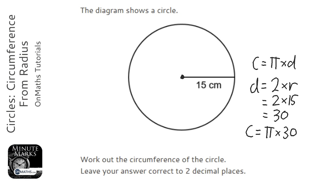 Circles: Circumference From Radius (Grade 3) - OnMaths GCSE Maths ...