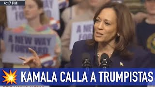 BOOM 💥 KAMALA CALLA A TRUMPISTAS en pleno mitin