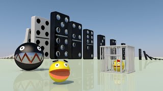 Chain Chomp Dominoes VS Pacman Dominoes