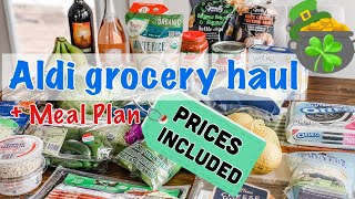 MARCH ALDI GROCERY HAUL w/ MEAL PLAN! All New Aldi finds with PRICES!
