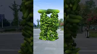 Vegetables on the touch🤯3D Special Effects | 3D Animation #shorts #vfxhd