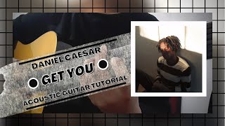 DETAILED Guitar Tutorial on How to Play GET YOU by DANIEL CAESAR