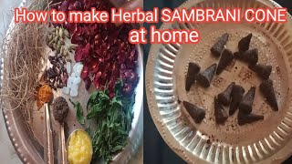 HOW TO MAKE /HERBAL /SAMBRANI CONE/ AT HOME