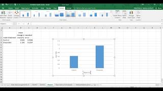 Module 6 (part 2) bar graph with standard error bars using excel