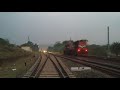 locomotive wdg3a kalyan lite run with awesome chugging sound evening view