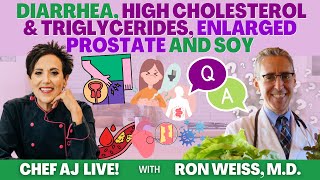 Q & A with Ron Weiss, M.D. on Diarrhea, High Cholesterol & Triglycerides, Enlarged Prostate and Soy