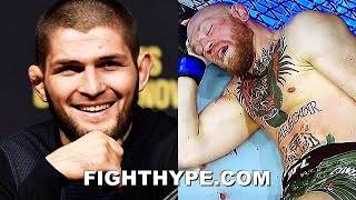 KHABIB REACTS TO CONOR MCGREGOR KNOCKED OUT BY DUSTIN POIRIER: "FAR AWAY FROM REALITY"
