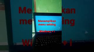 TRIK / FUNGSI TOMBOL WINDOWS (Windows + i) #menampilkan menu setting #shorts #windows #tutorial
