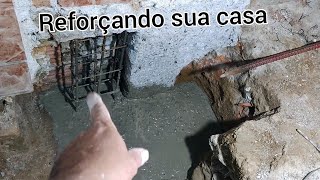 Colocando sapata em coluna já existente