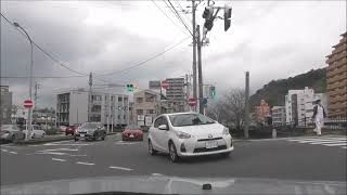 車載動画　イオン中央店のキャンセ駐車場～黄金通り～かごしま環境未来館前～ヤマダ電機原良店　風景