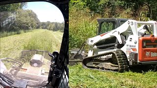 Raw bush hogging \u0026 land clearing video, enjoy the smell \u0026 pack man adventure!