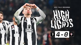 HIGHLIGHTS COPPA ITALIA | Juventus 4-0 Cagliari | DV9, Koop, Chico \u0026 Nico send us to the next round!